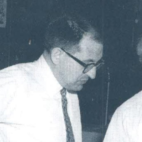 Ismael Escobar Vallejo, detalle de la fotografía con Rossi y Suga, 1960–1962