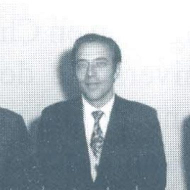 Gastón Mejía, detalle de la fotografía del comité organizador del VI Seminario, 1970